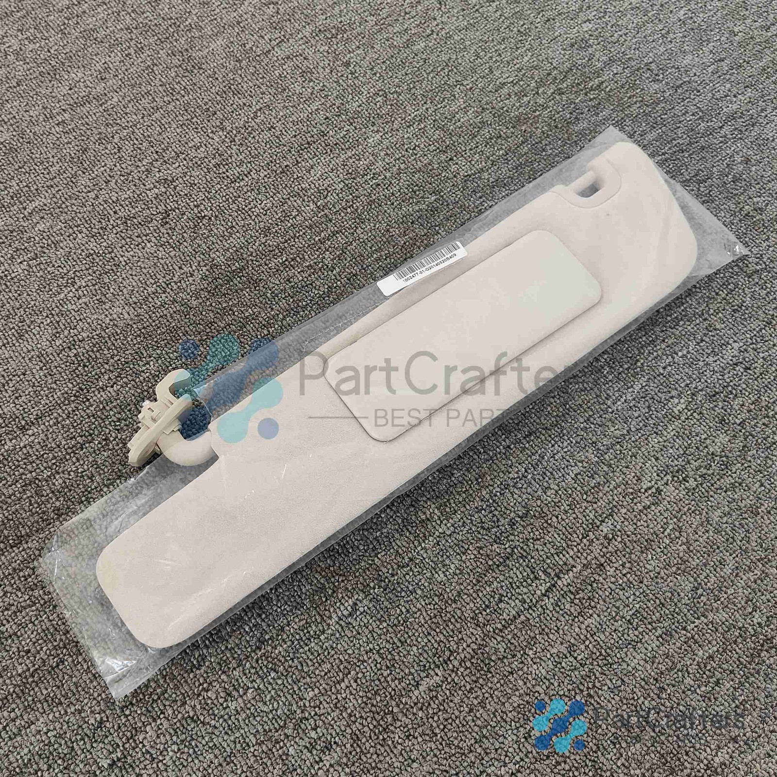 For Tesla Model S 12-20 Driver Side Left Sunvisor Beige Replacement Part