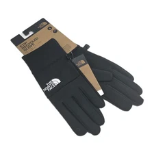 THE NORTH FACE Unisex Etip Touchscreen Recycled Black Gloves TNF - Large NWT