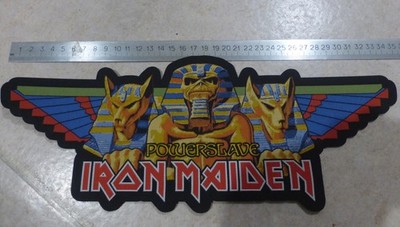 IRON MAIDEN POWERSLAVE OFFICIAL BACK PATCH ca. 34 CM