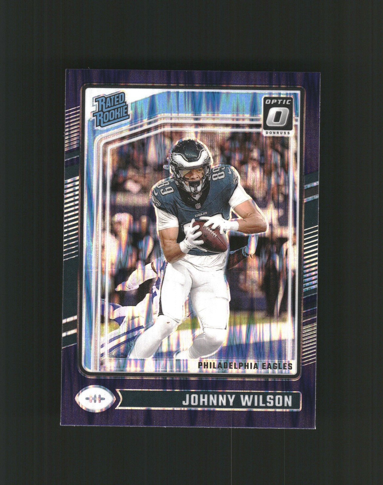 Johnny Wilson 2024 Donruss Optic #256 Purple Shock Philadelphia Eagles