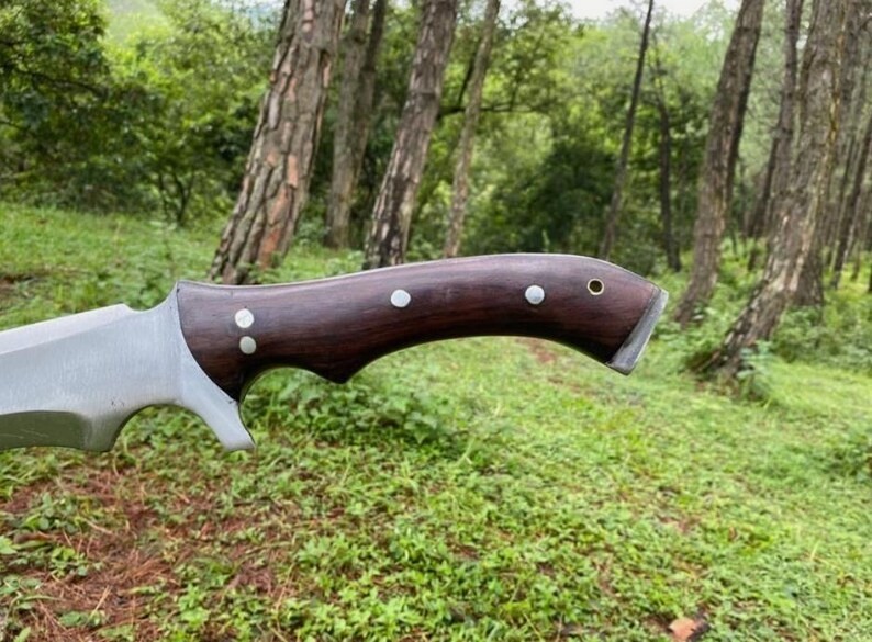 Handmade Carbon Steel Full Tang 17" Blade Viking Machete Hunting Camping Knife