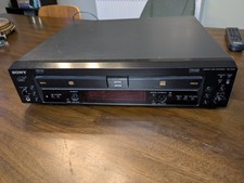 Sony RCD-W100 Black Twin CD Player Recorder with Remote Tested