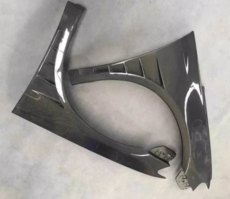 Guardabarros lateral de ventilación de flujo de aire de fibra de carbono real para Volkswagen Scirocco 2009-2014 Foto 2 de 4