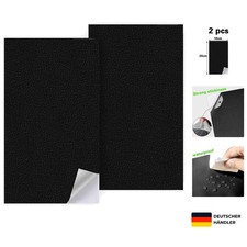 Selbstklebende Kunstleder-Flicken 10x20cm Schwarz für Lederreparatur & Aufarb...