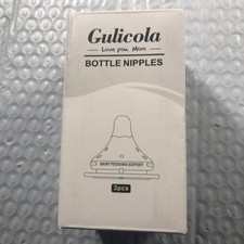 Gulicola Natural Flow Baby Bottle Silicone Nipple Level 1, Slow Flow S, 1 