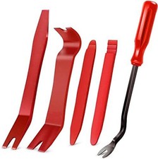 5 PCS Nylon Auto Trim Removal Tool Kit No-Scratch Removal Tool Kit 5Pcs Red