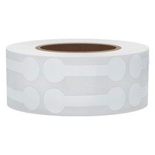 Hybsk 1000pcs Jewelry Price Tags Merchandise Barbell 1 Roll, Glossy Paper