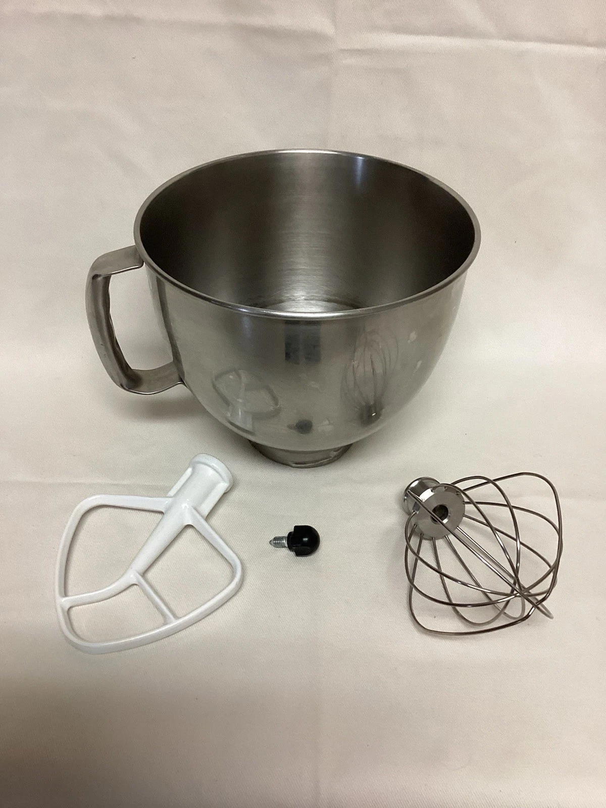 Kitchenaid Mixer Bowl Replacement Stainless Ksm150 Two (2) Attachments And Bolt