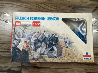 ESCI 1/72 Französische Fremdenlegion sehr guter Zustand 50 Figuren 237 Historisch Plastik