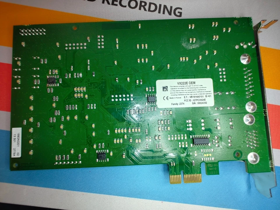 Digigram VX222e 24 Bit AES PCIe Soundcard with breakout - Image 4 of 4