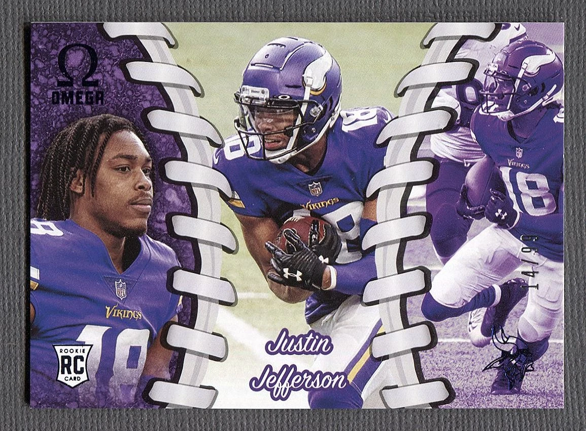 Justin Jefferson Panini Chronicles Omega #O14 Blue