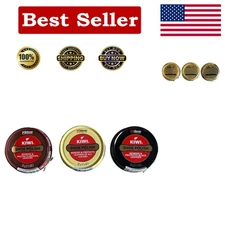 High-Gloss Shoe Polish Set: Restores Color with Black, Brown & Neutral Shades