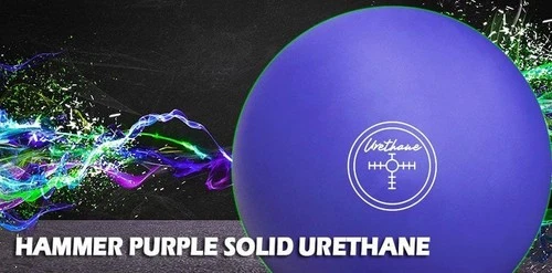 Hammer Purple Solid Urethane 2ND QUALITY Overseas Bowling Ball