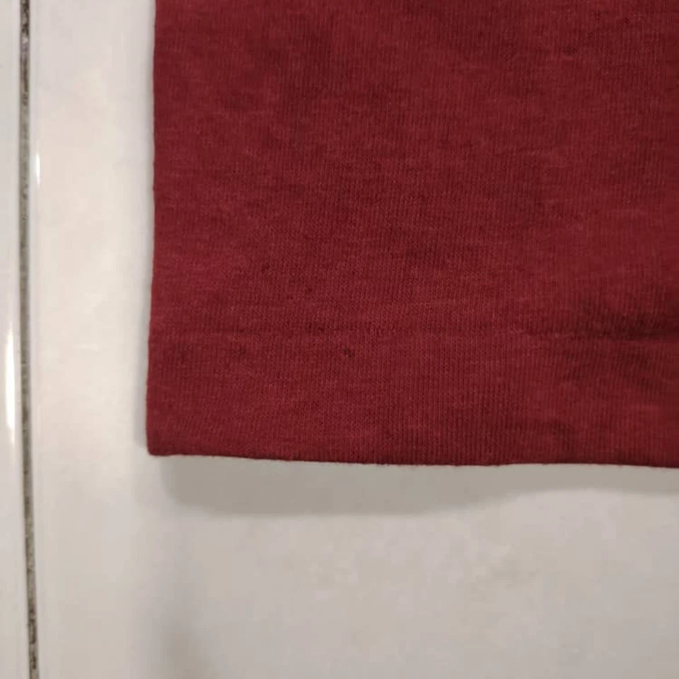 Camiseta Gimnasio Vintage Años 80 Dorada San José Granate GG Etiqueta XL Puntada Única EE. UU. Foto 2 de 4