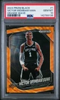 2024 PANINI PRIZM BLACK ORANGE WAVE #1 VICTOR WEMBANYAMA 46/60 PSA 10