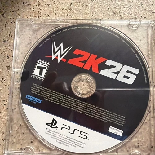 WWE 2K26 (Sony Playstation 5, 2026) jewel case