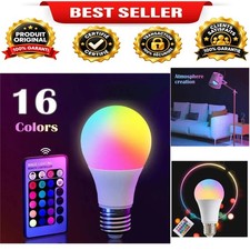 Ampoule LED RGB E27 16 couleurs télécommande 24 touches variable