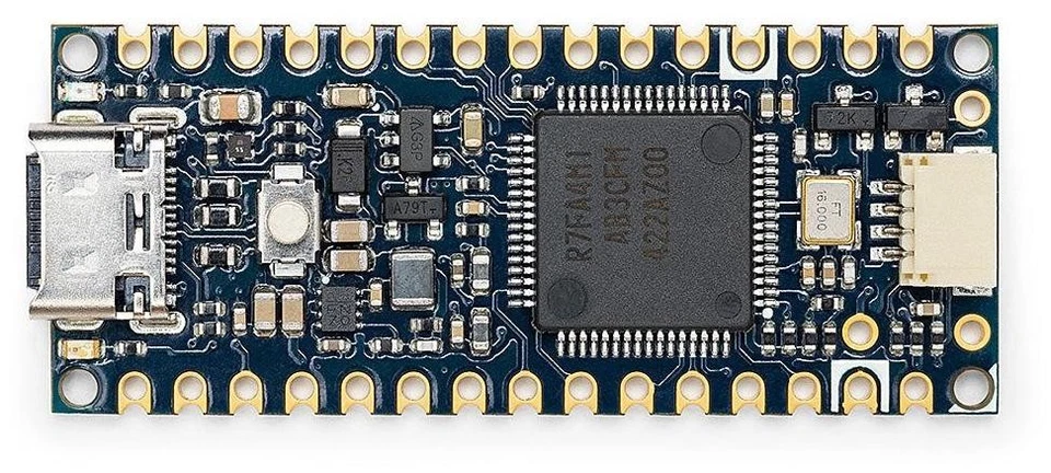 Arduino Nano R4, RA4M1 Cortex-M4, 48MHz, 256kB Flash, 32kB RAM, USB-C, I2C UART - Bild 2 von 4