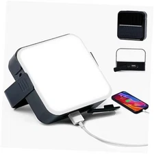 Solar Camping Lantern Rechargeable -1000LM 8000mAh Battery Black-1 Pack