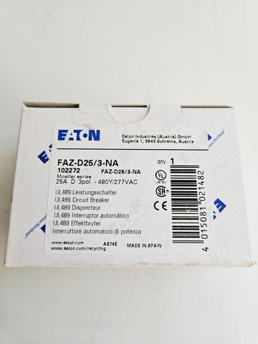 CIRCUIT BREAKER 25A 2P/PF6-25/2/003 EATON CIRCUIT BREAKER 25A 2P/PF6-25/2/003 EATON