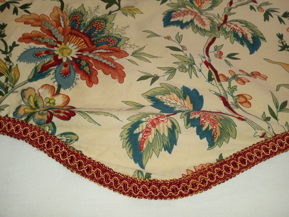 Waverly Home Classics Felicite Ivory Jacobean Scalloped Valances eBay