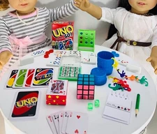 Mini Game Night for American Girl Dolls 18" Doll Accessories Fits Games Playset