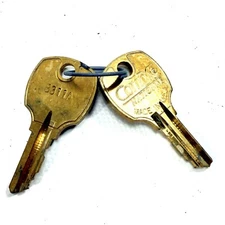 National Cabinet Lock Key Blank B311A Brass - Set of 2