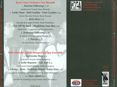 ROYAL GIPSY ORCHESTRA TATA MIRANDO/NELLO MIRANDO AND THE HUNGARIAN GI DADESK WAZ
