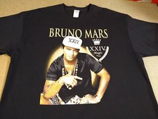  2017  BRUNO MARS XXIVkt MAGIC WORLD TOUR Concert 2-Sided T-SHIRT  XL L K 