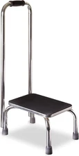Step Stool With Handle Non Skid Rubber Platform Durable Lightweight Portable New