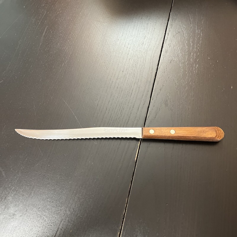Vintage 8" Waverly Edge Stainless U.S.A.Bread Knife