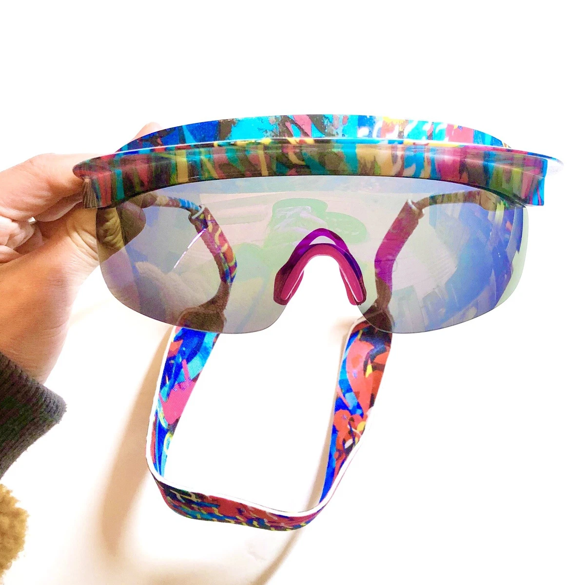 Retro cheap visor sunglasses