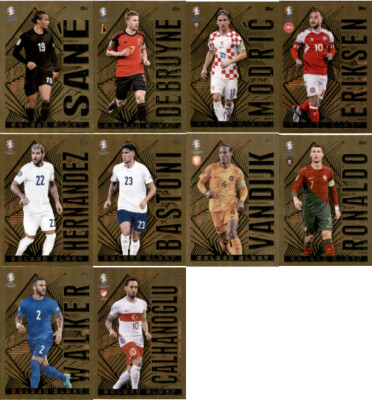 Match Attax UEFA EURO 2024 Germany Trading Cards alle Golden Glory Karten