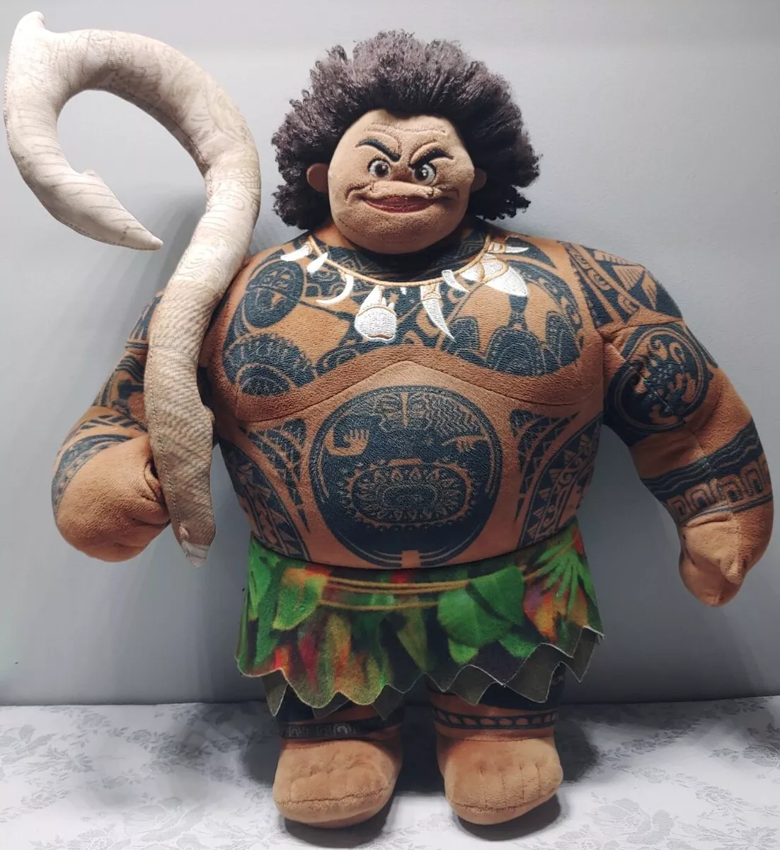 Disney Store Moana Maui Plush Doll Toy 16 Demi God Fish Hook