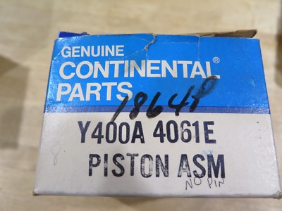 Genuine Continental Y400A 4061E Engine Piston 1864P No Pin NOS (14B2-1)