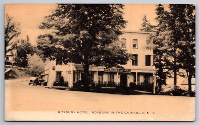 Roxbury Hotel Roxbury In The Catskills NY C1930's Postcard T11