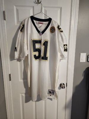 真鍮（ブラス）＆ジャーマンシルバー★ミッキージェイソン★ Authentic Mitchell & Ness 1991 Sam Mills New Orleans Saints Jersey