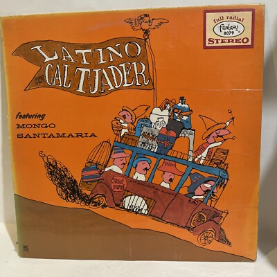 CAL TJADER Latino Mongo Santamaria Fantasy 8079 Blue Vinyl LP Latin Jazz