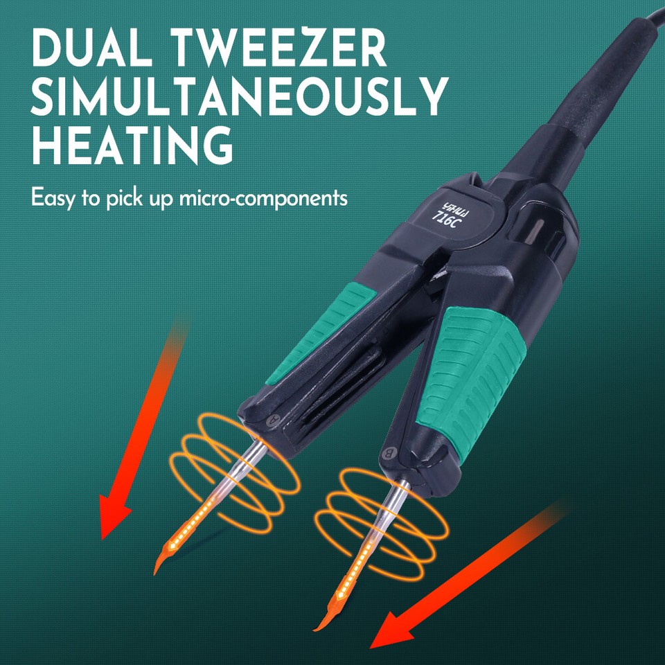 Set Saldatore A LED 90W - Temperature Regolabili 180-480°C - 5 Punte - Per Elettronica, Hobby, Riparazioni - Foto 8