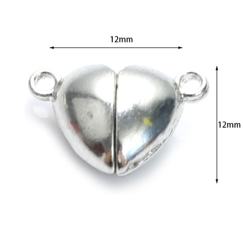 10PC Copper Alloy Love Magnetic Clasp Converter Pendant Bracelet Necklace Cha JC