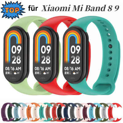 Xiaomi Mi Band 9 Ersatzband Silikon Armband Original MiBand 9 bunt Auswahl