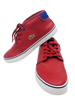 NWT LACOSTE Casual Leather Fashion Shoes Sneakers Youth Men  display picture 3