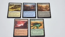 5 Uncommon Desert Land - HOU - 1x of each - MP-NM - Sets - Magic MTG FTG