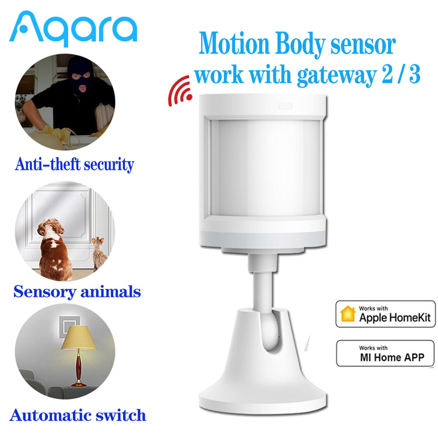 Aqara Motion Sensor Smart Human Body Sensor Body Movement Wireless ZigBee S3U3