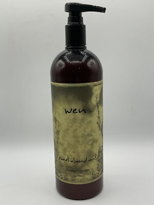 WEN Cleansing Conditioner Sweet Almond Mint 32 fl oz/946 ml New with Pump