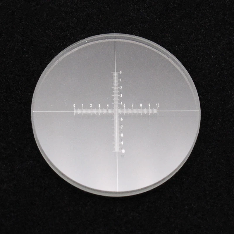 0.1mm Microscope Eyepiece Micrometer Scales Ocular Calibration Cross Ruler C7 - Image 4 of 4