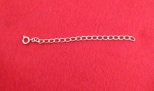 5 INCH GOLD PLATED 4MM FLORENTINED CHAIN NECKLACE EXTENDER WITH SPRING RING