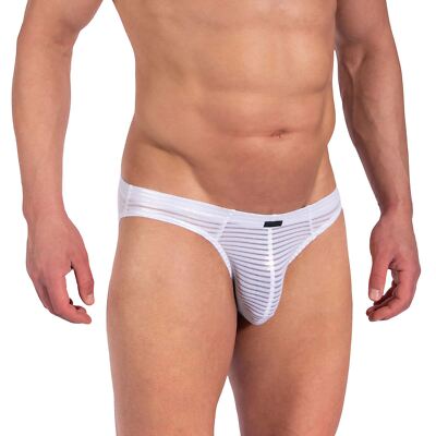 Manstore M2375 Micro Brief mens underwear bikini male slip see through stripe