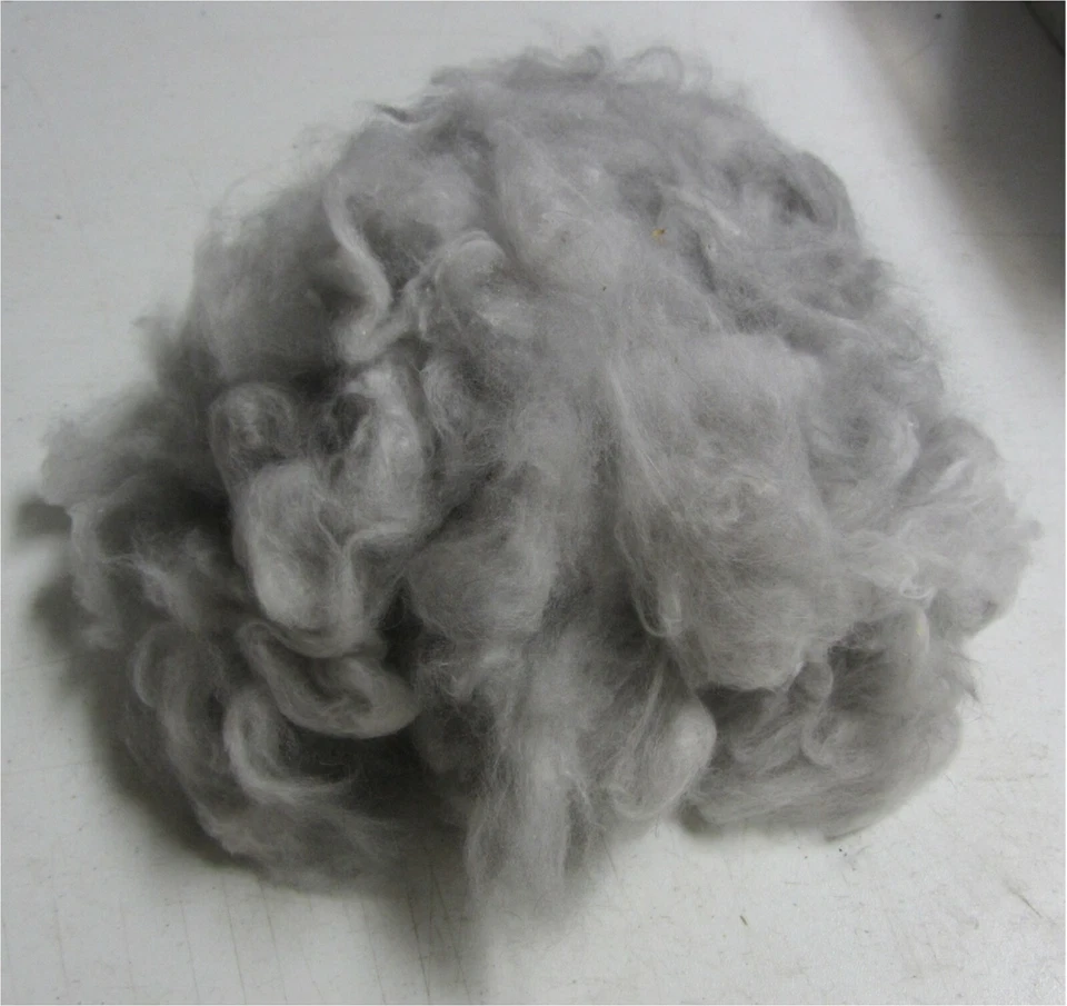 French Angora Rabbit Wool, Varied Grays, Super Soft Raw Wool, 1 oz (Awesome!) - Image 2 of 3