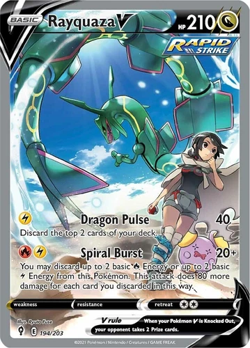 Rayquaza V 194/203 SWSH07: Evolving Skies